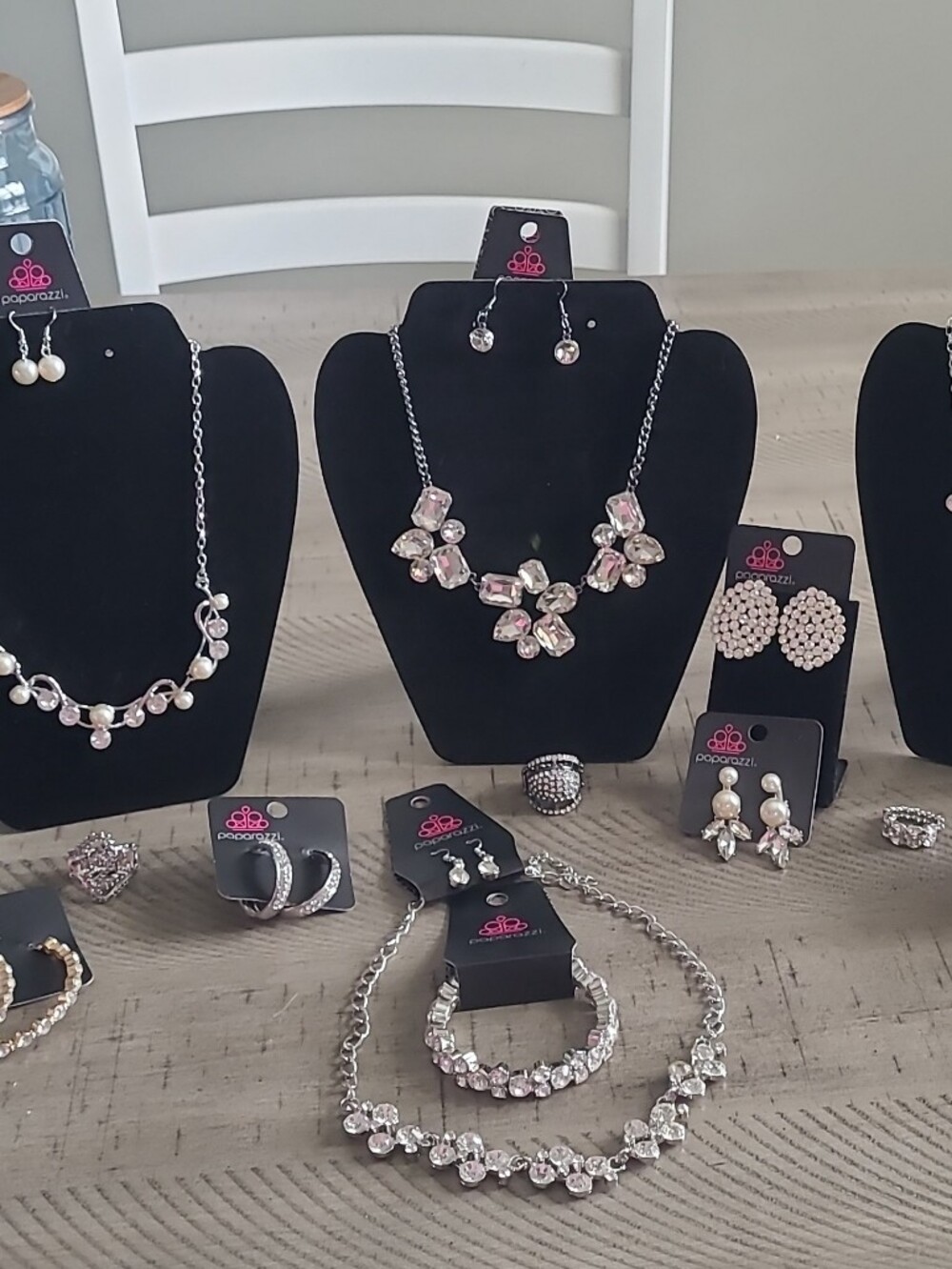 Elegant Rhinestone Necklace and Earring Sets, Bracelets And Earrings